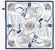 [ROBAUN] 21.7" X 21.7" Silk Scarf, Satin Small Square Scarf Spring and Fall Women Mulberry Silk Scarf, Mom