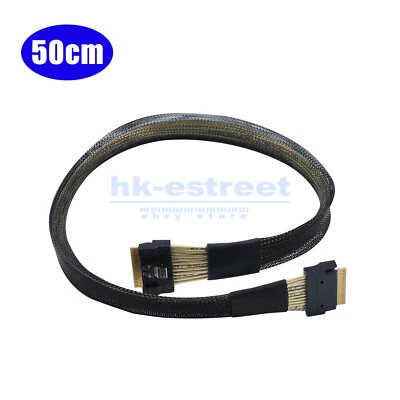 Slimline SAS SFF 8654 8i to SFF 8654 8i Server data connection line Cable 50cm