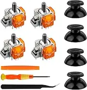 TOMSIN TMR Electromagnetic Joysticks Replacement for Playstation 5 Controller, 4 Pack Anti-Drift magnetic Resistance Stick repair kit for PS5 Controller