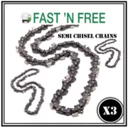 Chainsaw Chain Suit Ozito 18v Pole Pruner PXCPPS-018 8" Bar (3 x Chains)
