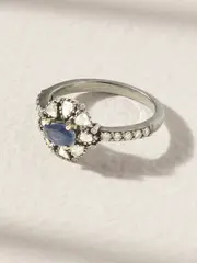 [Amrapali London] Amrapali London - Sterling Silver And 18-karat Gold, Sapphire And Diamond Ring - 6 6 Gold