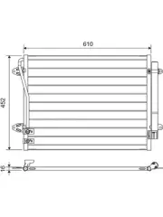 Valeo Air Conditioning Condenser fits Volkswagen Passat 1.8 3C2 TSI (814039) (for: Volkswagen)