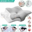 Ergonomic Side Sleeper Pillow Memory Foam Pillows Contour Orthopedic Pillow