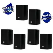 Acoustic Audio AA351B Outdoor 2 Way Black Speakers 1500W 3 Pair Pack AA351B-3Pr