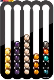 Magnetic Coffee Pod Holder for Nespresso Original Capsules - Suitable to Be Moun