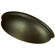 Lot of 50 Oil Rubbed Bronze Cabinet Bin Cup Pulls 2981