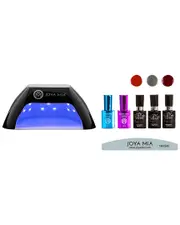 Joya Mia Gel Nail Polish Starter Kit 7pc with LED Lamp and 3 Colors