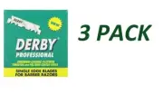 Derby Professional Single Edge Razor Blades, 100 Count (3 Pack)
