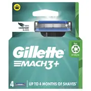 Gillette Mach3+ Replacement Razor Blades - 15 Shaves, Fits All Mach3 Handles
