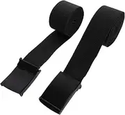 [Holibanna] 2pcs Mens Adjustable Belt Casual Heavy Duty Webbing Belt with Buckle for Work School and 140cm