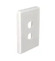 Clipsal Classic C2032VH-WE - 2 Gang Grid And Surround Classic Series White