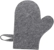 AUTSUPPL Thermal Gloves Men Oven Mitts Double Glove Heat Resistant Felt Material White/grey