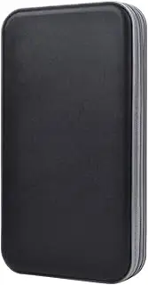Classic CD/DVD Heavy Duty Wallet,Storage Organizer Flexible Plastic Protective Case Bag Binnder Holder Booklet 80 Capacity(Black)