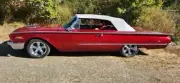 1960 Ford Galaxie Sunliner Convertible Top Plastic Window & Pads, White