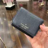 在飛比找PopChill優惠-[二手] Kate spade Ks 荔枝皮 黑色 短夾