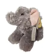 Aurora World Gray Ellie The Elephant Plush Stuffed Animal 7.5"