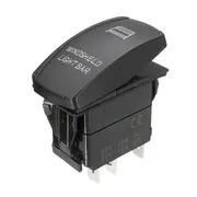 12V 20A 5 Pin Winshield Switch ON/OFF LED Rocker Switch Light Laser Rocker Toggle Switch 21800 WHITE