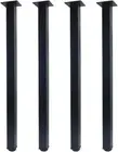 30 Inch Adjustable Metal Furniture Legs, Square Office Table Furniture Leg, Set