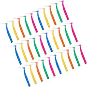 NULYLU 30pcs Interdental Brush Toothbrush Tooth Brushes Teeth Cleaning Tools Tooth Cleaning Brush Floss Brush for Teeth Travel Tooth Brush Interdental Tooth Brush Braces Brush Nylon Wool