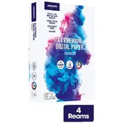 J.Burrows Premium 200gsm A4 Copy Paper 250 Sheets 4 Pack