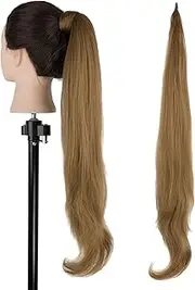 [IMISSU] Hair Extension Pony Tail Flexible Pretty Hair Ponytails Hairpieces Wig (Copper)
