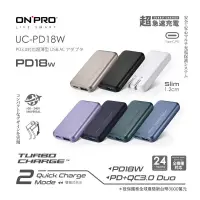 在飛比找蝦皮商城優惠-ONPRO UC-PD18W PD 18W 雙孔快充超薄旅充