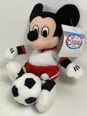 Disney Soccer Mickey Mouse Sports Mini Bean Bag Plush Disney Store New with tag