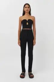 Camilla And Marc Gordon Slim Pant NWT Black Side Split Size AU 8/ US 4 Sold Out