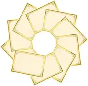 SOESFOUFU Graduate Certificates 10 Sheets of Honorable Certificate Paper Blank Diploma Paper for Vertical or Horizontal Printing