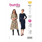 BURDA 5983 MISSES DRESSES Sewing Pattern Sizes 8 - 18 Skill: AVERAGE
