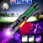 395nm UV Light +White LED Flashlight Blacklight Rechargeable Inspect Detector