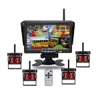 Digital Wireless 7" Monitor+4x Rear View Reversing Cameras BSD AI Detection Rv