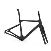 Carbon Fiber Gravel Bike Frameset 700C Wheels Single Disc Gravel Bike Frame