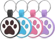 QR Code Cat Tag - Modifiable Profile, Scannable, 1.25", Multi-Color