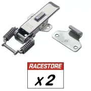 PROTEX (Genuine) STAINLESS STEEL Spring Toggle Latch with Safety Catch - 2 Pack