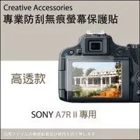 在飛比找PChome24h購物優惠-SONY A7R II專用防刮無痕螢幕保護貼(高透款)