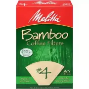 Melitta #4 Cone Bamboo Coffee Filters: Rich, Flavorful Brews