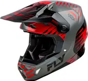 Fly Racing Formula CP Slice, motocross helmet , color: Grey/Red/Black , size: S