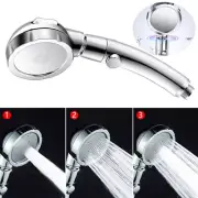 High Pressure Handheld Water Saving 3 Modes with ON/Off Switch Shower Head