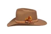 Akubra Snowy River Cowboy Hat Men 54 Pure Fur Felt Australian Rodeo Western Work