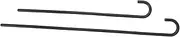 2pcs Plastic Magician Crutch: Halloween Costume Cane - Kids Pretend Play Cosplay Walking Sticks - Portable Party Dress-up Props, Black