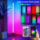 RGB LED Corner Floor Lamp RGBIC Ambient Light App RF Control DIY Color Changing