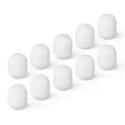 Foam Cover for lavalier Lapel Microphone, Foam Cover, 10-Pack, White