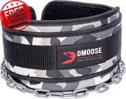Dmoose Dip Belt with Chain for Pull Ups, Training, Weightlifting, Powerlifting a