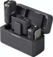 DJI Mic (2 TX + 1 RX + Charging Case), Wireless Lavalier Microphone, 250M (820 F