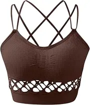[Hiliby] Sport Bra for Women Sexy Sports Bra Tops for Top Fitness Yoga Female Pad Sportswear Vest Tank Tops Sport Push Up Bralette Top Sexy Sports Bra