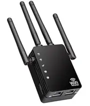 Stable Wireless Internet Booster w/Ethernet Port | Long Range WiFi Extender