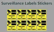8 Surveillance VENDING MACHINE 1-1/2" Square CANDY STICKERS LABEL
