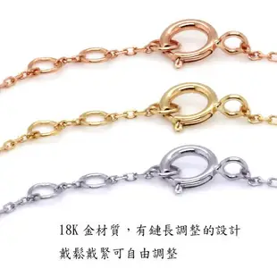 【BRILLMOND JEWELRY】鑽石手鍊10分八心八箭18K金歐式三色選(主石10分 全18K金 三色選)