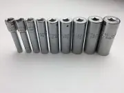 STAHLWILLE 40DL 1/4"DR 12PT Deep Sockets 9Pc 5,5.5,7,8,10,11,12,13,14mm - NEW